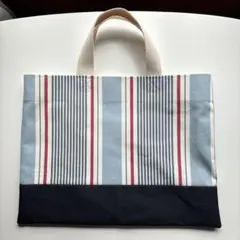 ストライプ　スクールバッグ