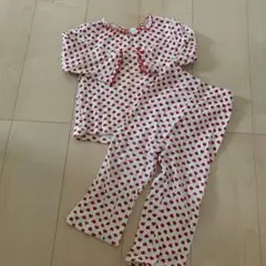 ハート柄 女の子パジャマ 100cm