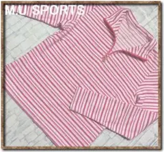 M・U SPORTS　ミエコウエサコ　刺繍入りボーダーカットソー☆やや難