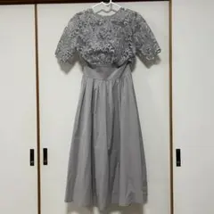 ラグナムーン　LADYオーバーレースギャザードレス
