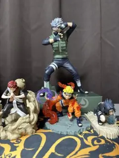 NARUTO ５体セット ナルト サスケ×2 我愛羅 カカシ　フィギィア