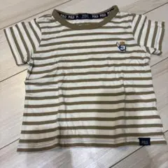 POLO ストライプ Tシャツ クマ刺繍のサムネイル