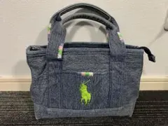 polo Ralph Lauren ラルフローレン　デニム 刺繍　トートバッグ