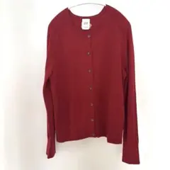 GAP 赤 ボタン付きカーディガン　L