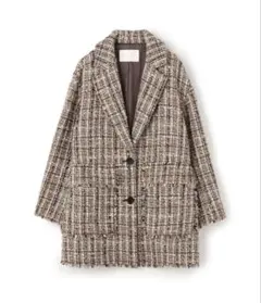 Her lip to Hemingway Check Tweed Jacket - メルカリ