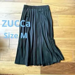 ZUCCa ランダムプリーツロングスカート ウエストゴムブラック Mサイズ日本製のサムネイル
