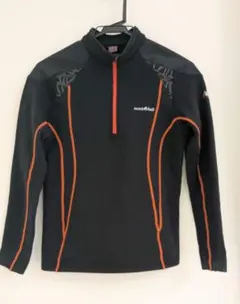 mont-bellモンベル　ハーフジップアップ　インナー　裏起毛　登山アウトドア
