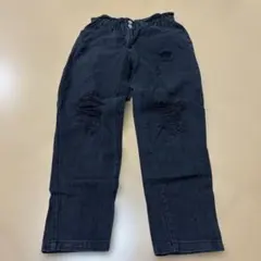 m90 WORKS ブラック リメイクデニムパンツ