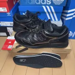 送料込 new balance U1500KBI ブラックレザー/ガムラバー