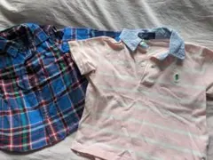 ラルフ・ローレン　キッズ ポロシャツとチェック柄シャツ