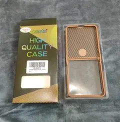 【新品・半額】Aunote Galaxy Z Flip7 用ケース 炭素繊維風