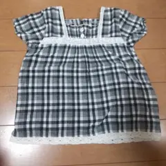 最終値下げ 90♡ビケット キムラタン チェック柄 半袖のサムネイル