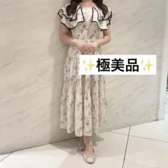 ✨️極美品✨️アンミール パネル襟ワンピース