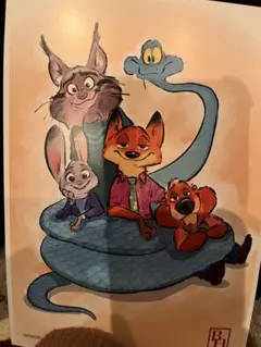 ズートピア2 アートプリント 映画特典