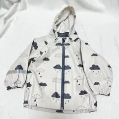 H&M エイチアンドエム　アウター　ウィンドブレーカー　くも　レイン　総柄