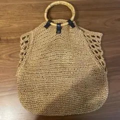 Ena Kuam かごバッグ バンブーハンドル