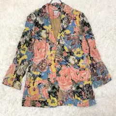 ISSEY MIYAKE PERMANENTE 花柄　総柄　ジャケット　ブルゾン ISSEY MIYAKE 花柄ジャケット オシャレな方に - メルカリ