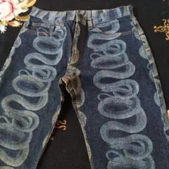90s　hysterics　snakeloop　スネークプリント　デニムパンツ