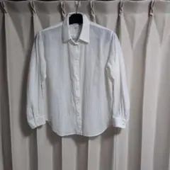ユニクロ　INES DE LA FRESSANGE ホワイト長袖シャツ M