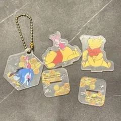 プーさん　ピグレット　イーヨー　アクスタ キーホルダー　セリア　キャンドゥ