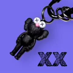 【SALE】じゃらじゃらキーホルダー　カラビナ　ブラック