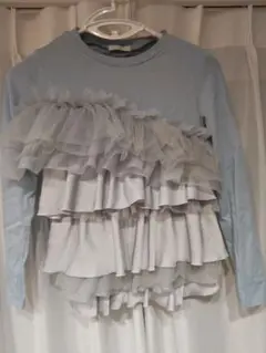 テチチ tシャツ 「貴島明日香コラボ」フリルコンビトップス レディース