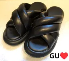 ★美品★GU★パフィークロスベルトサンダル★サイズＳ★のサムネイル