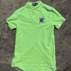 Y2K Polo by Ralph Lauren 蛍光緑　紫 ポロシャツ M