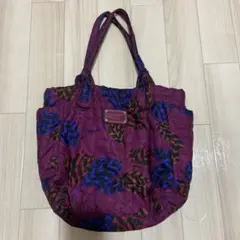 MARC BY MARC JACOBS トートバッグ 紫色 葉柄