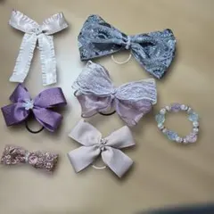 リボンヘアアクセサリー、ブレスレットセット人気のインド刺繍リボン使用