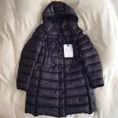 未使用 HERMINE エルミンヌ MONCLER ブラック 0 ダウンコート