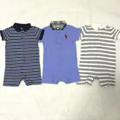 ラルフローレン ロンパース 3点セット まとめ売り 80センチ