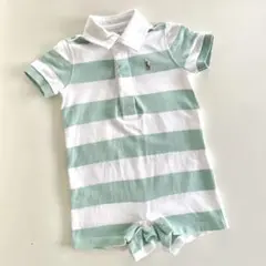 ラルフローレン　ラグビー　半袖　ロンパース　9M 60 70 ボーダー　ベビー服
