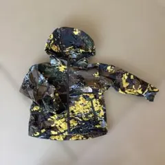 ノースフェイスキッズ　ライトジャケットジャンパー　パーカー90迷彩柄グリーン