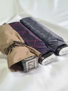値下げ　FENDI / Pierre Cardin 折りたたみ傘　3本セットのサムネイル