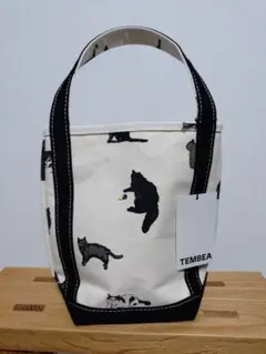 【新品未使用】TEMBEA BAGUETTE TOTE MINI（猫柄）