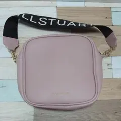 JILLSTUART ロゴストラップ つき ピンクバッグ