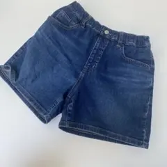 UNIQLO キッズ ハーフパンツ 150サイズ デニムブルー