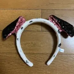 101匹わんちゃん　ダルメシアン　カチューシャ　ディズニーランド　スパンコール