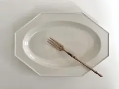 新品未使用　石川隆児 さん　貫入&ホワイト　オーバルオクトゴナル　プレート 2枚 石川隆児 オクトゴナル 貫入＋ホワイト 新品 未使用 プレート