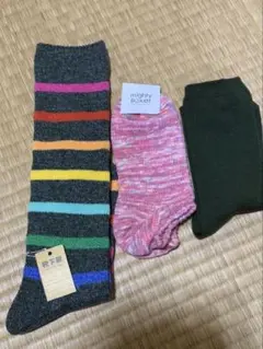 靴下屋　タビオ　レディース靴下　3足セット