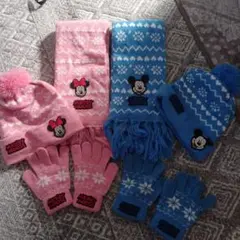 ミッキー ミニー 手袋 帽子 マフラー