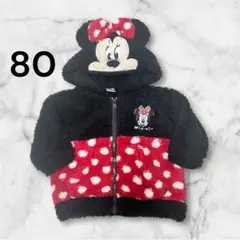 ミニー　フリース　アウター　もこもこ　ボア　futafuta 80 フタフタ