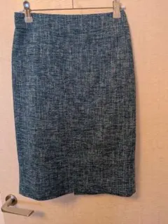 United Arrows　青系ツイード タイトスカート サイズ36