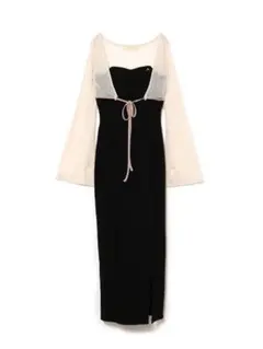 Lona ribbon mini dress black AM1487 - メルカリ