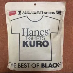 Hanes ヘインズ T-SHIRTS KURO XXL 黒　ブラック　半袖