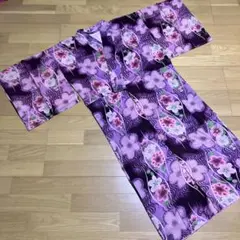 Q 紫系花柄 浴衣？