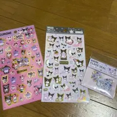 クロミ箔押しシール　フレークシール（パステルベア）　サンリオ　ダイソー