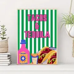 アートポスター　インテリア　カフェ　タコス　レストラン　雑貨　ギフト　店舗　A3