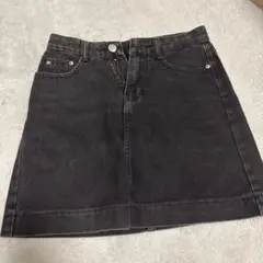 ブラックデニムタイトスカート S グレイル